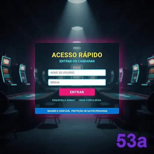 Tela de login da 53a com cadeado de segurança